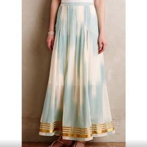 Anthropologie Floreat Far Seas Skirt